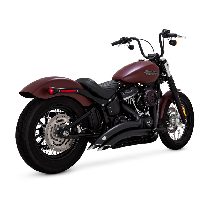 Vance & Hines 46377 Big Radius 2-2 PCX Exhaust Black for 2018-2026 Harley-Davidson Softail