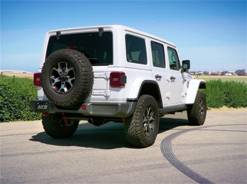 Borla 11955CB 2018 Jeep Wrangler JL/JLU 3.6L 2DR/4DR Touring SS Axle Back Black Coated Exhaust w/3.5in Tips - #11955CB