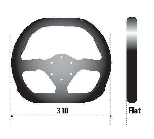 Sparco Steering Wheel P310 Open Suede