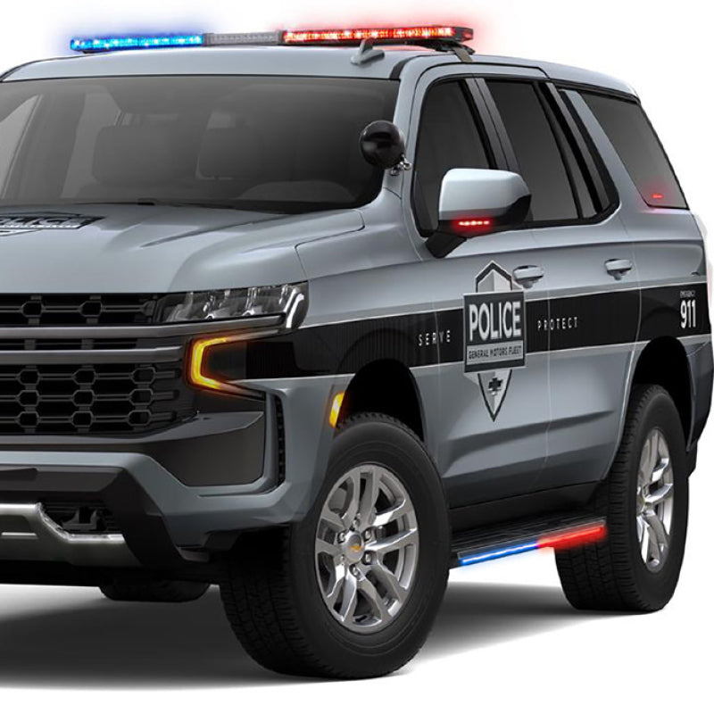 Putco for 2015-2023 Chevrolet Tahoe Blade Rocker Kits Sideliners - Red & White with Override