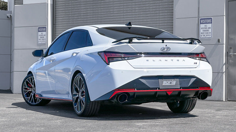 Borla 140925BC 22-23 Hyundai Elantra N 2.0L 4 CYL. Turbo AT/MT ATAK Catback Exhaust Black Chrome - #140925BC