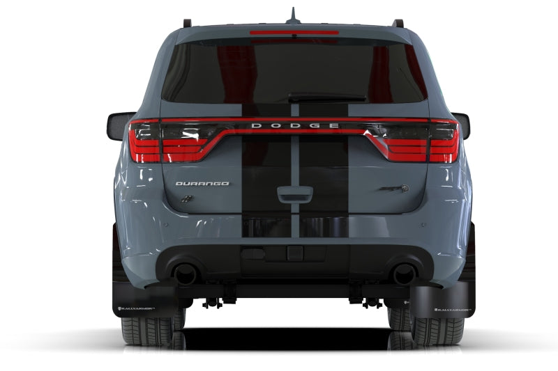 Rally Armor UR Mud Flaps - 2016-2026 Dodge Durango - Black/Grey Logo - #MF55-UR-BLK/GRY