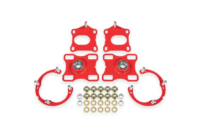 BMR Suspension 2011-2014 Ford Mustang Caster/Camber Plates - Red