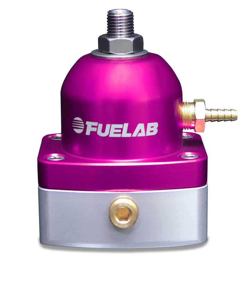 Fuelab 53501-4 535 EFI Adjustable Mini FPR 25-90 PSI (2) -6AN In (1) -6AN Return - Purple