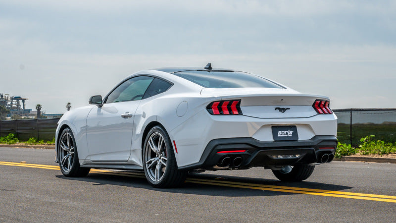Borla 140982BC 2024 Ford Mustang Ecoboost 2.3L ATAK Catback Exhaust Black Chrome w/ Quad Tip - Non-Active - #140982BC