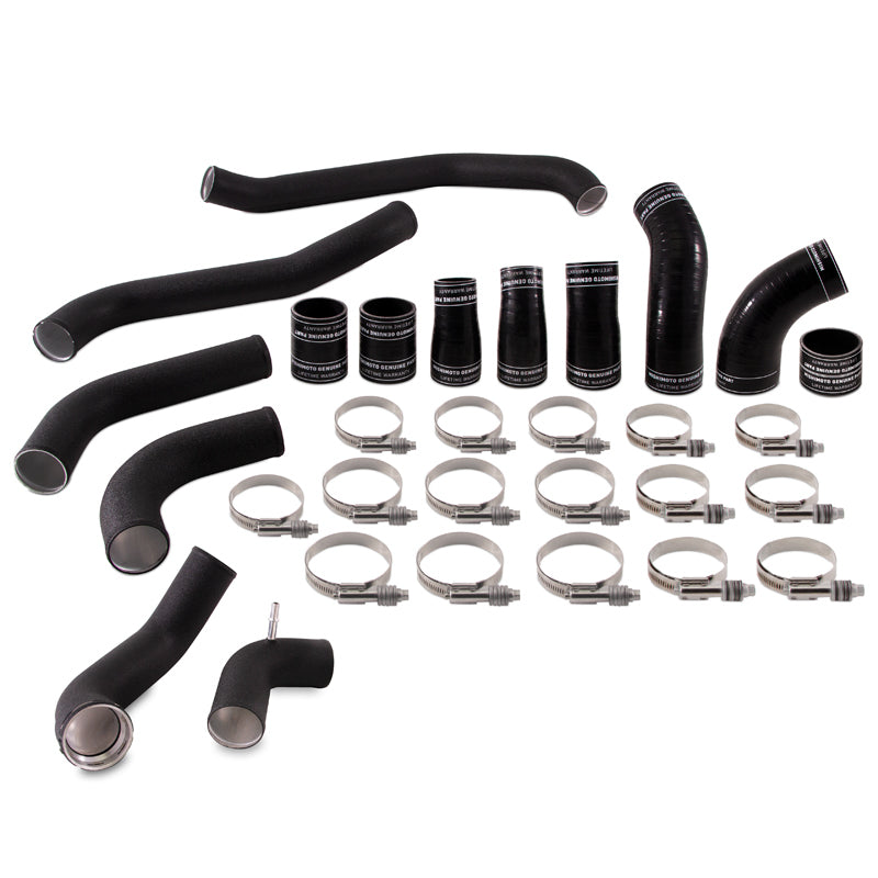 Mishimoto 2017+ Ford F150 3.5L EcoBoost Intercooler Pipe Kit - Wrinkle Black - #MMICP-F35T-17KWBK