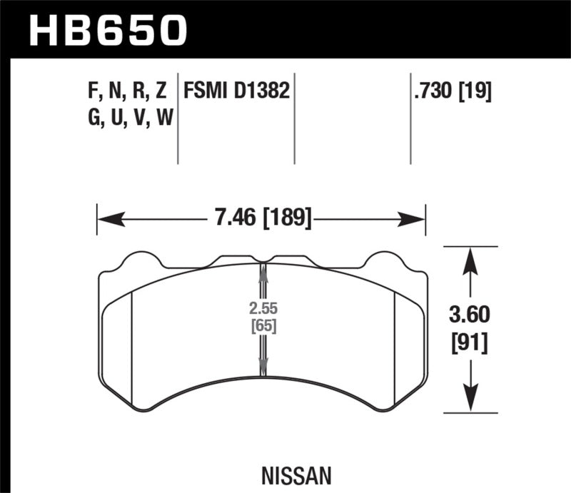 Hawk Performance HB650B.730 HPS 5.0 Street Brake Pads