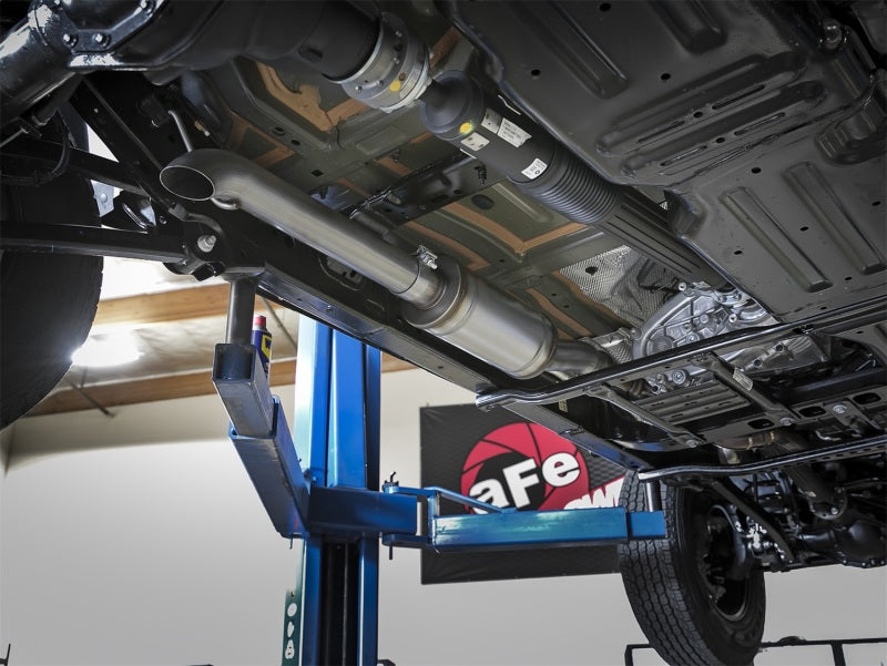aFe Rock Duster 3in 409 SS Cat-Back Turn-Down Exhaust 2018+ Jeep Wrangler (JL) V6 3.6L - #49-48068