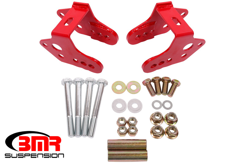 BMR 1979-2004 Ford Mustang Control Arm Relocation Bracket - Red