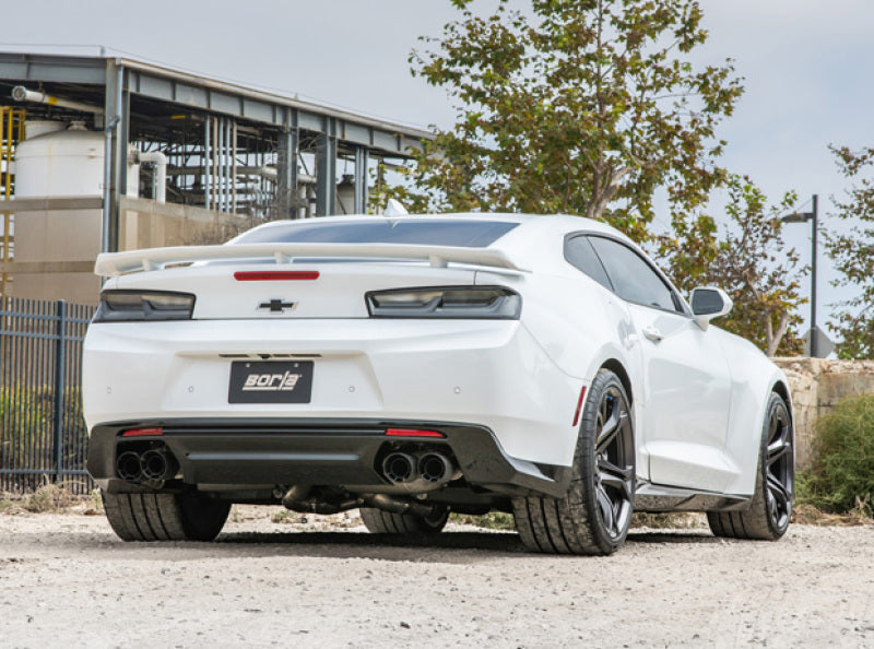 Borla 140726CFBA 17-18 Chevrolet Camaro ZL1 6.2L V8 S Type Catback Exhaust w/ Dual Mode Valves CF Black Anod - #140726CFBA