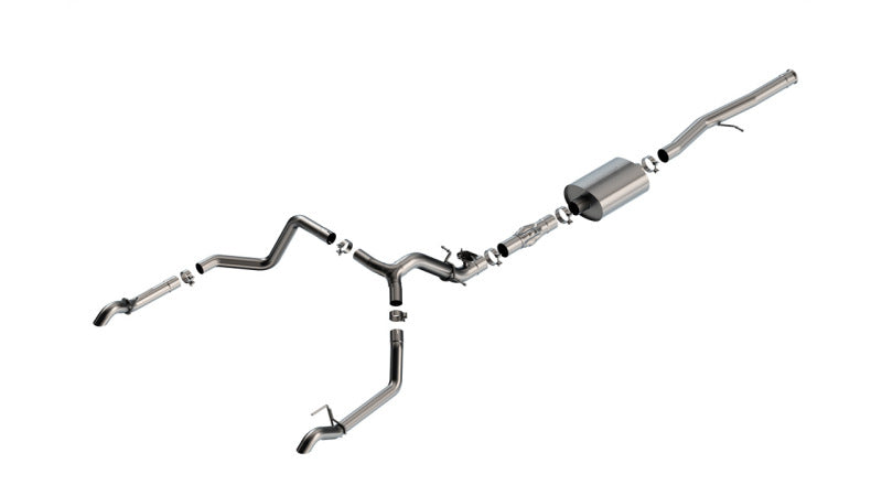Borla 141004 2024 Chevrolet/GMC 1500 ZR2 & AT4X 6.2L V8 4WD 4DR ATAK Catback Exhaust w/ Turndown Tips - #141004