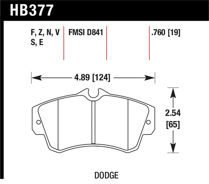 Hawk Performance HB377N.760 HP Plus Crossover Street/Motorsport Brake Pads