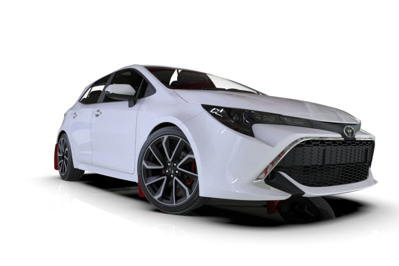 Rally Armor UR Mud Flaps - 2019-2026 Toyota Corolla - Black/Red Logo - #MF67-UR-BLK/RD