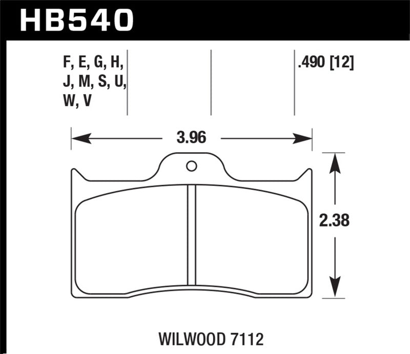 Hawk Performance HB540B.490 HPS 5.0 Street Brake Pads