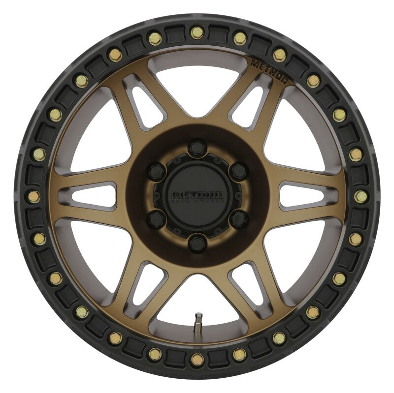 Method MR106 Beadlock 17x9 -44mm Offset 6x5.5 108mm CB Method Bronze with BH-H24125 Wheel
