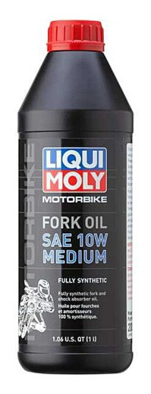 LIQUI MOLY 1L Motorbike Fork Oil SAE 10W Medium (20092) - Pack of 6