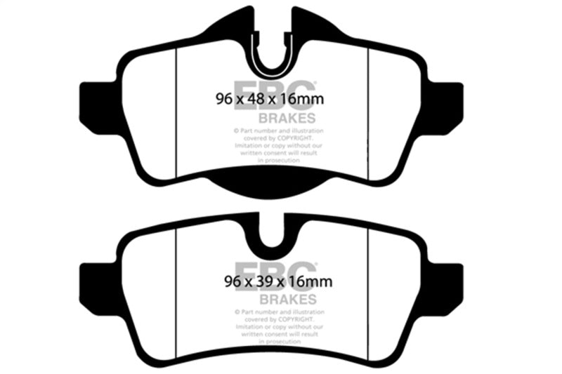 EBC 2007-2015 Mini Cooper Bluestuff Street and Track Day Brake Pads DP51931NDX