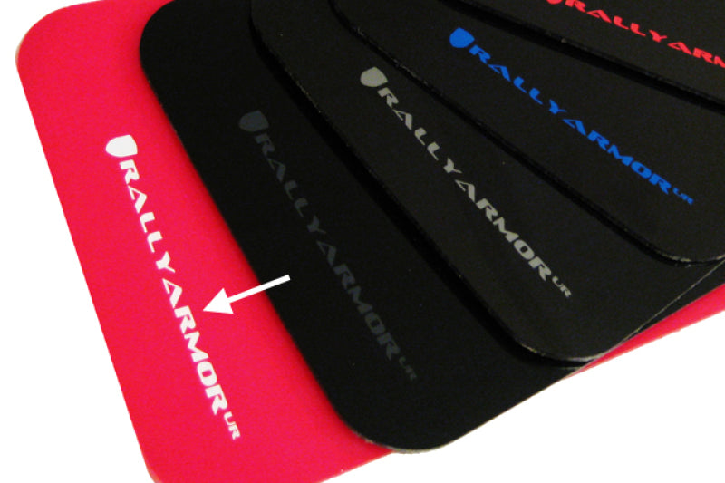 Rally Armor UR Mud Flaps - 2012-2017 Hyundai Veloster - Red/White Logo - #MF24-UR-RD/WH