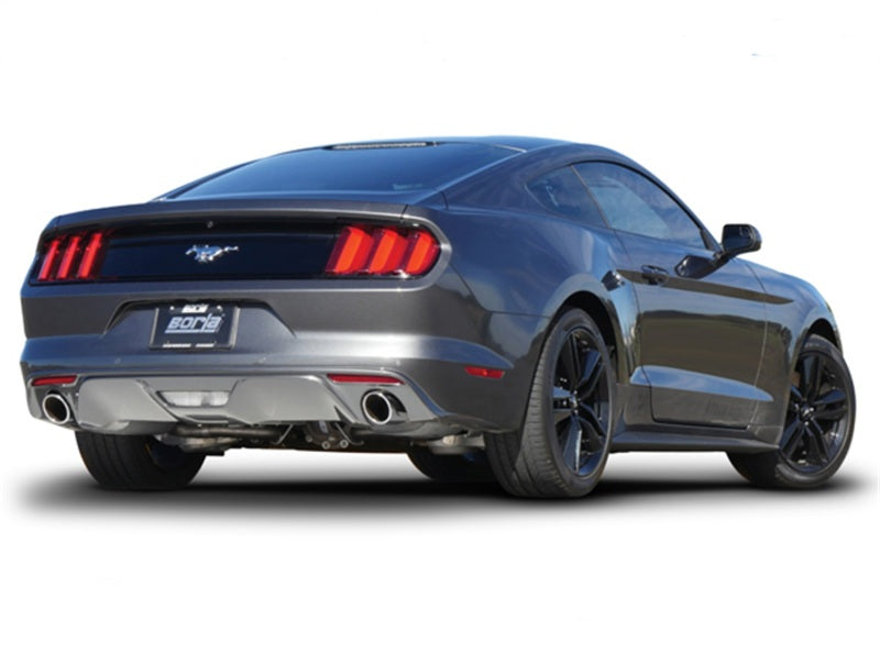Borla 140588 ATAK Cat Back 15 Ford Mustang 3.7L V6 MT/AT 2.25in Pipe 4in Single Round Rolled Tips - #140588