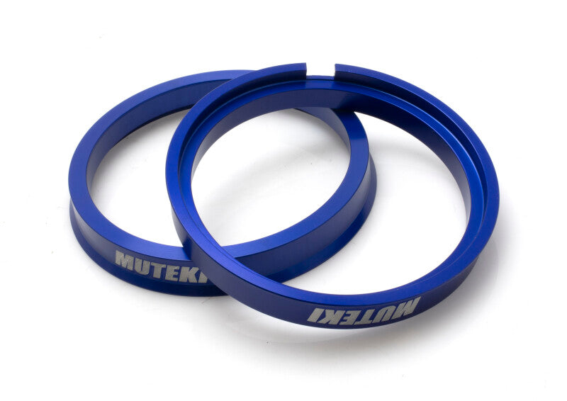 Wheel Mate WMPHR7316412PCT Muteki Hub Centric Rings 73mm OD to 64mm ID Blue - Set of 2 - for Tesla