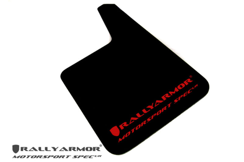 Rally Armor UR Mud Flaps - Universal - Red/White Logo - #MF20-MSUR-RD/WH