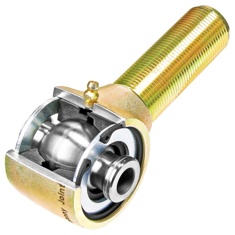 RockJock Johnny Joint 2 1/2in Rod End (1 1/4in LH Thread, 2.365in x .484in Ball)