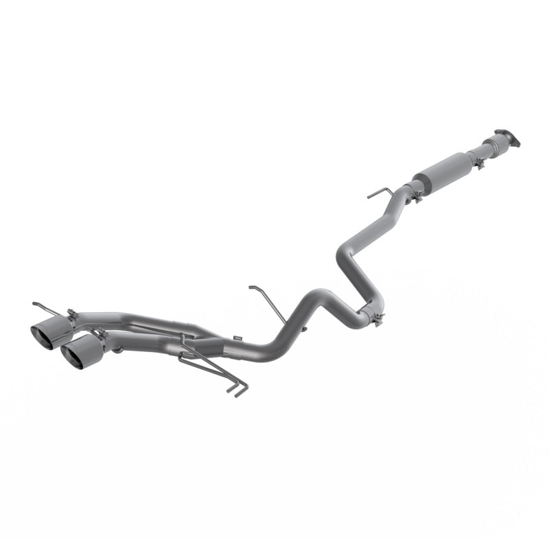 MBRP S4703304 13-18 Hyundai Veloster Turbo 2.5in T304 w/ 4in. OD Tips - Cat Back Dual Exit - #S4703304