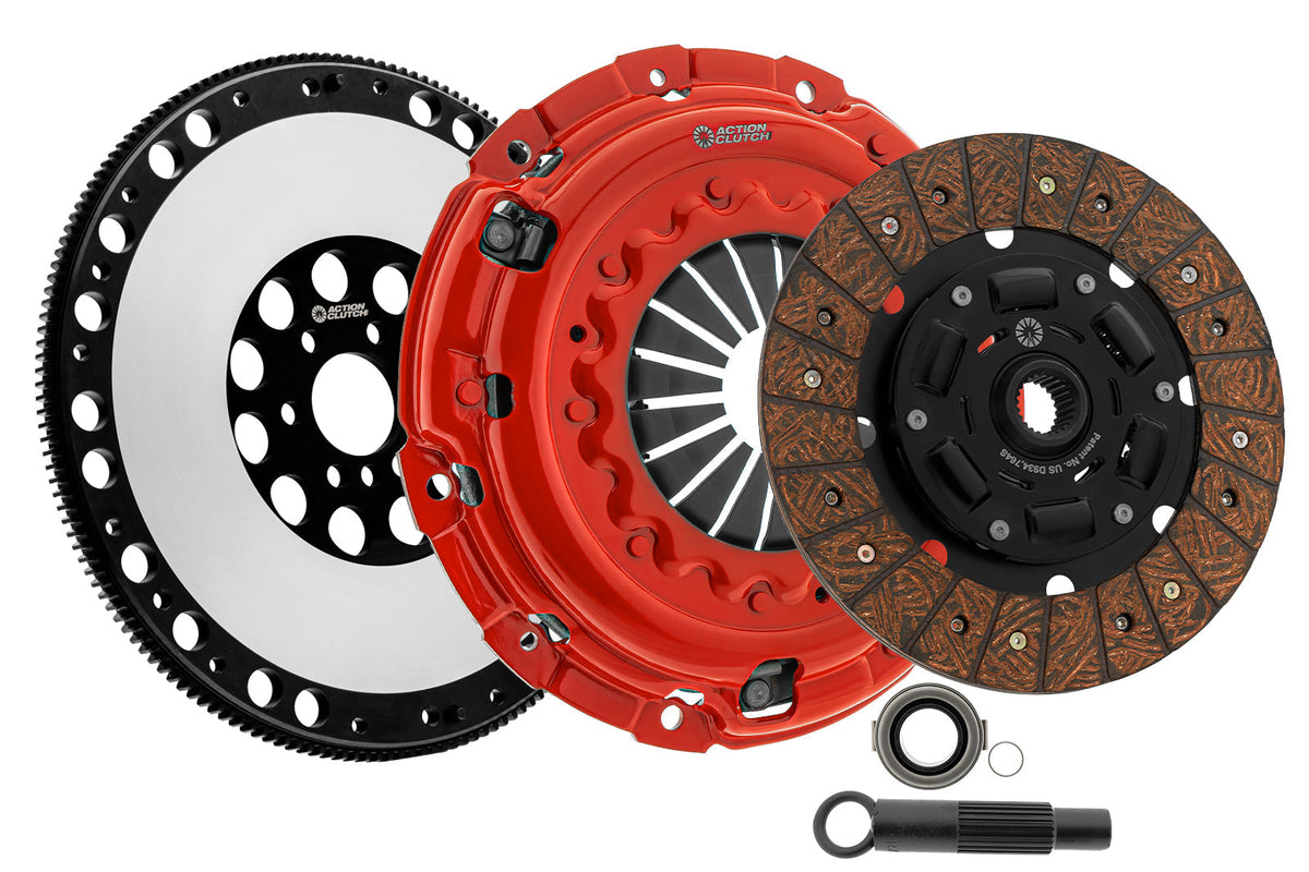 Action Clutch ACR-0666 Stage 2 Clutch Kit (1SC) with Lightened Flywheel for 2012-2015 Honda Civic Si 2.4L (K24Z7)