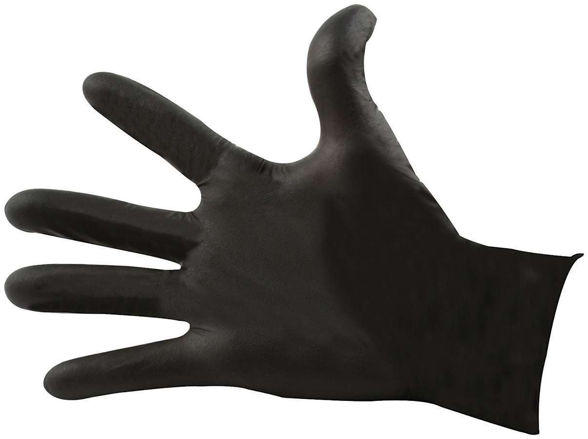 Allstar Performance Black Nitrile Gloves Med Chemical Resistant ALL12024