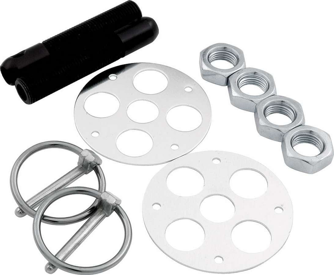 Allstar Performance Lightweight Aluminum Hood Pin Kit 1/2in Black ALL18477