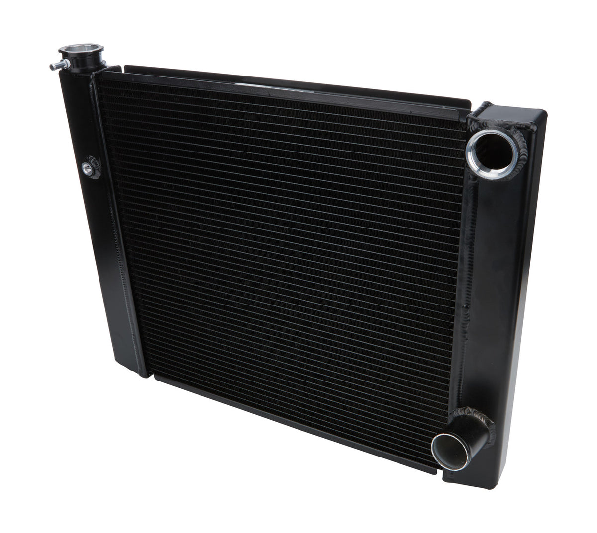 Allstar Performance Dual Pass Radiator 19X28 1 Row Lightweight Black ALL30346