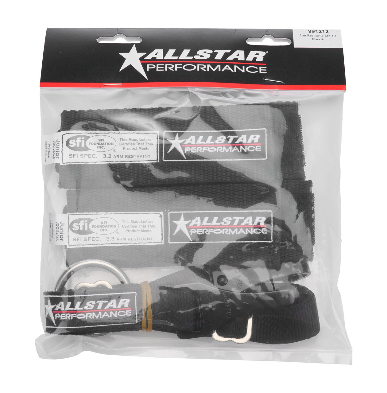 Allstar Performance Arm Restraints SFI H&L JR Black ALL991212