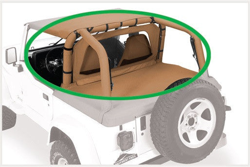 Bestop 03-06 Wrangler TJ Cab Curtain (Black Diamond)