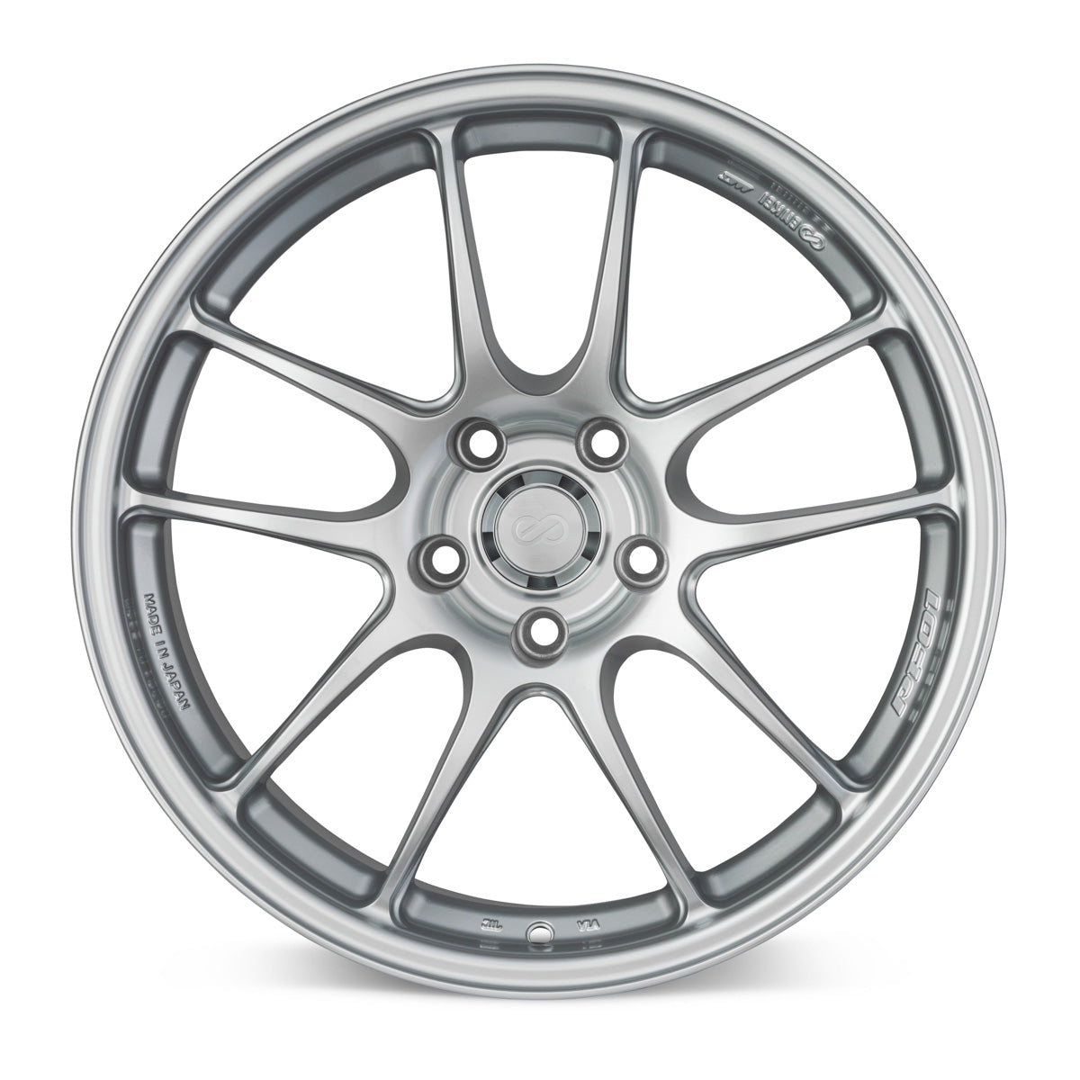 Enkei PF01 17x8 5x114.3 50mm offset Silver Wheel 2005-2010 Subaru STI