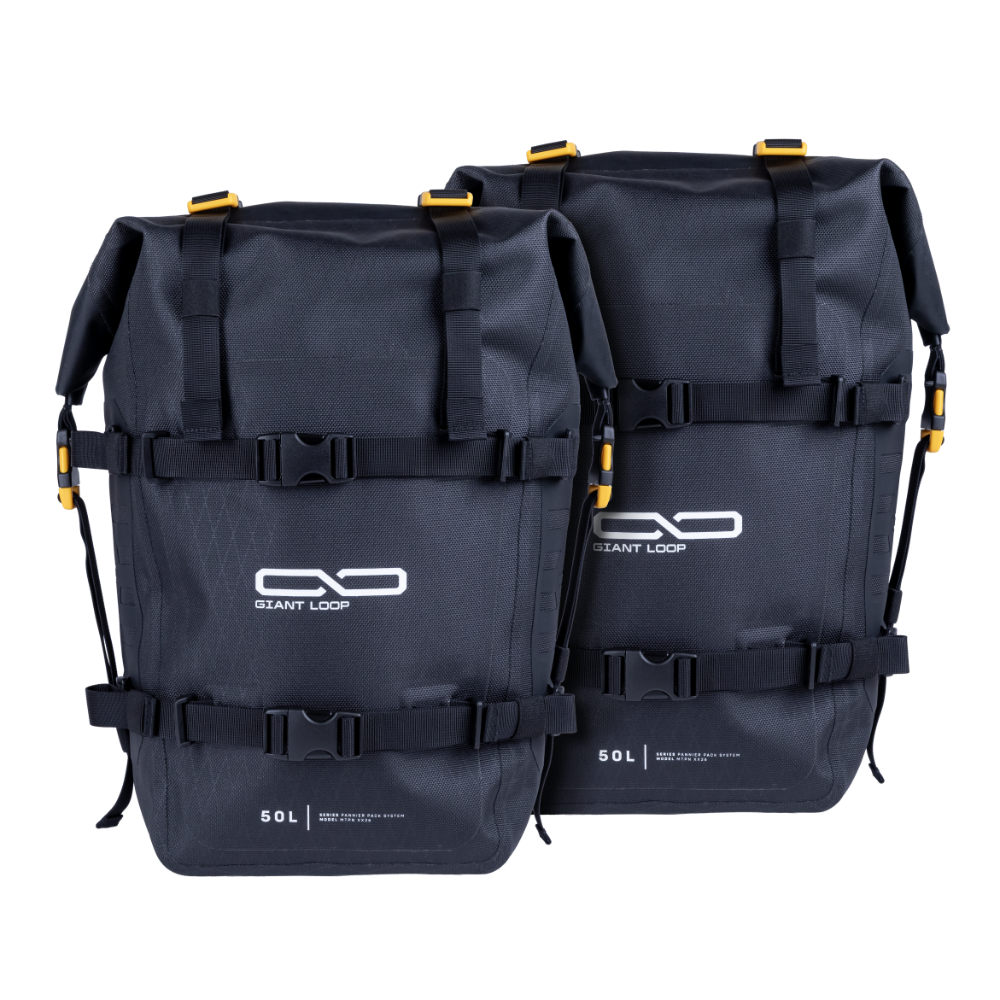 Giant Loop MTPN25-B MotoTrekk Panniers 50L Black Motorcycle