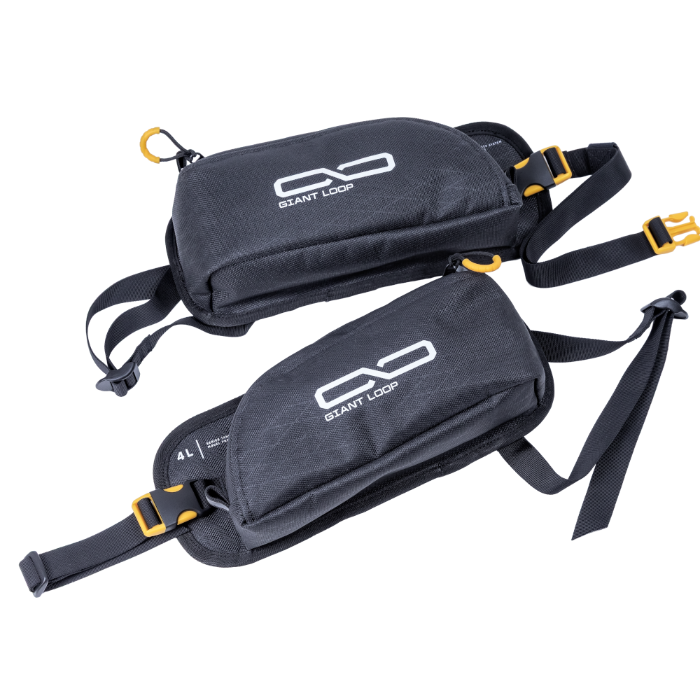 Giant Loop PNN25-B Pannier Pockets 4L Black Motorcycle