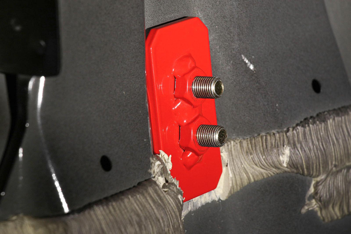 BMR Suspension 24-26 Ford Mustang Rear Steel Shock Mount - Red