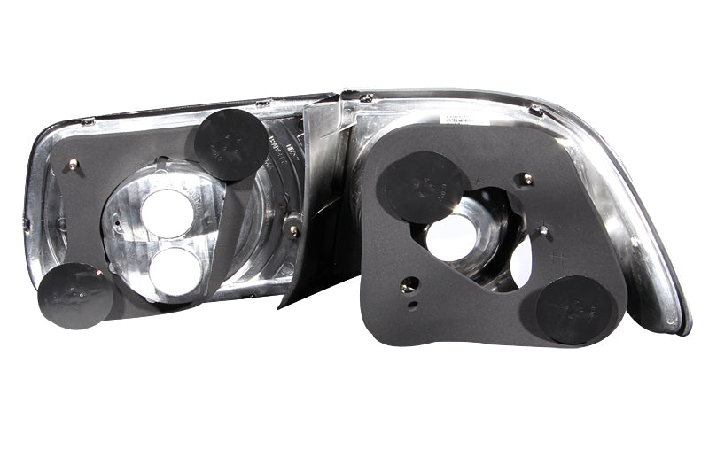 ANZO 1996-2000 Honda Civic Taillights - Black