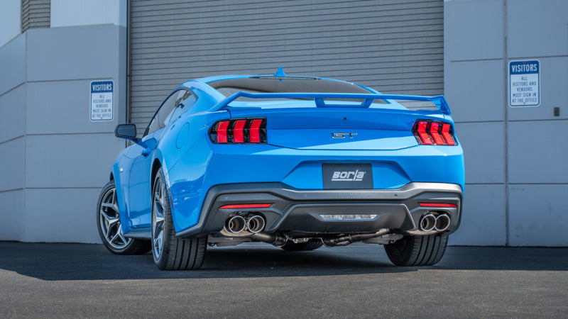Borla 140970 2024 Ford Mustang GT 5.0L V8 3 in ATAK Catback Non-Active Exhaust- Chrome Quad Tip - #140970
