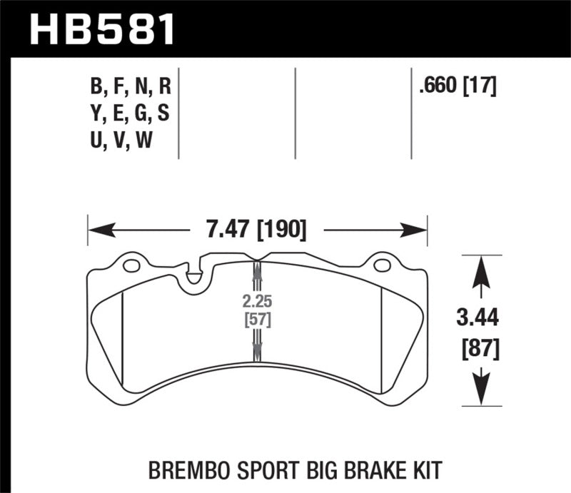 Hawk Performance HB581N.660 HP Plus Crossover Street/Motorsport Brake Pads