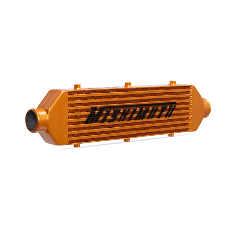 Mishimoto Universal Gold Z Line Intercooler Overall Size: 28x8x3 Core Size: 21x6x2.5 Inlet / Outlet - #MMINT-UZG