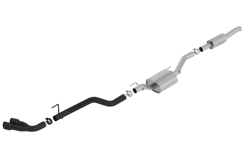 Borla 140813CB 2020 Jeep Gladiator JT 3.6L V6 AWD ATAK Dual Side Catback w/ Black Tips - #140813CB