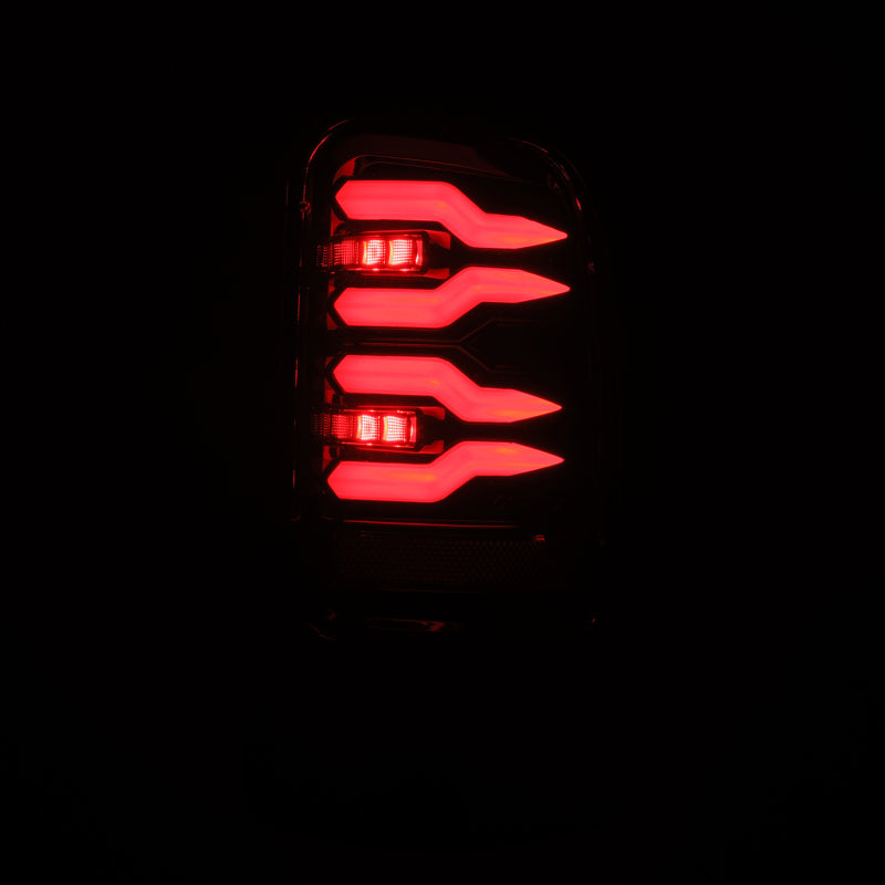 AlphaRex 643001 94-01 Dodge Ram 1500/2500/3500 LUXX-Series LED Tail Lights - Alpha-Black