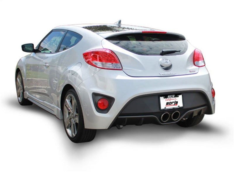Borla 140506 13-15 Hyundai Veloster Turbo 1.6L AT/MT FWD 2dr Dual Center Rear Exit Cat-Back Exhaust - #140506