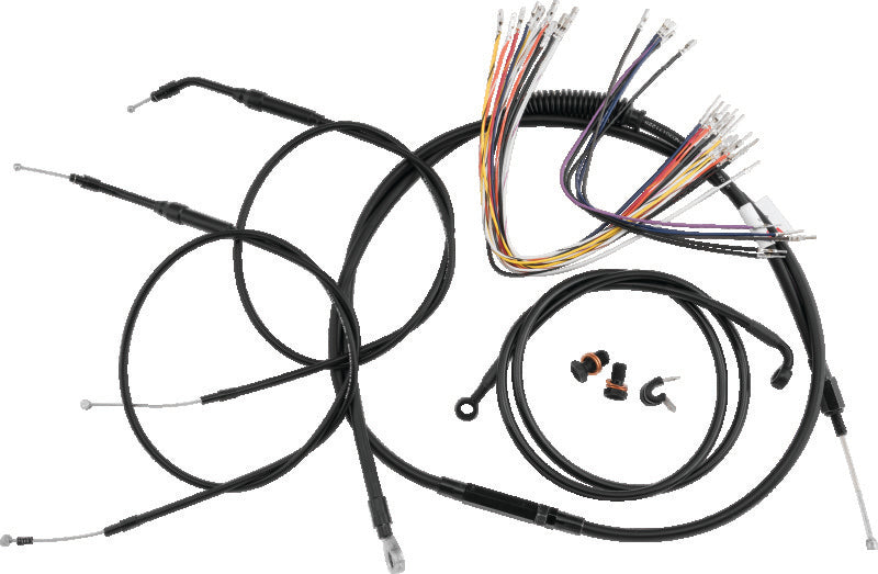 Burly Brand B30-1285 Control Kit 16 in Gorilla Black for 2000-2006 Harley-Davidson Touring