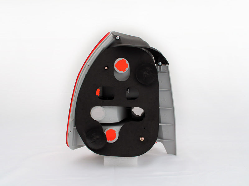 ANZO 1996-2000 Honda Civic Taillights Red/Smoke - 3DR Chrome