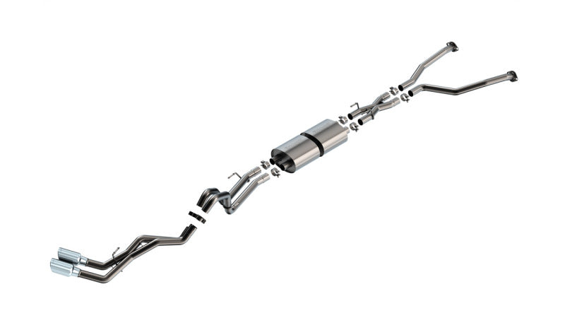 Borla 140939 22-24 Toyota Tundra 3.4L V6 (Inc. Hybrid) Ext. Cab/STD Bed/145.7in WB S-Type Cat-Back - Chrome - #140939