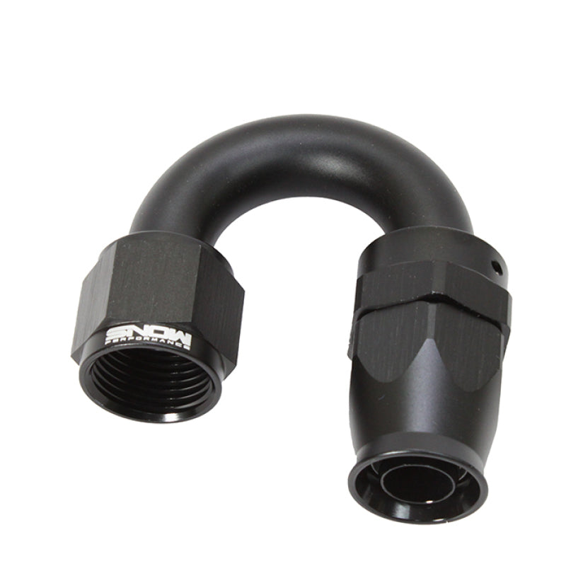 Snow Performance SNF-60118 -10AN 180 Degree PTFE Hose End (Black)