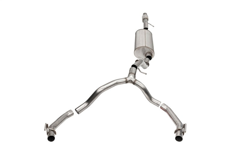 Corsa 2021-2027 Cadillac Escalade 6.2L Dual Rear 3.5/2.75in Sport Cat-Back Exhaust Uses Factory Bezels
