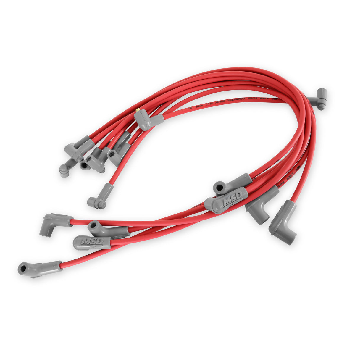 MSD 35659 Super Conductor Spark Plug Wire Set, Small Block for Chevy w/HEI Cap